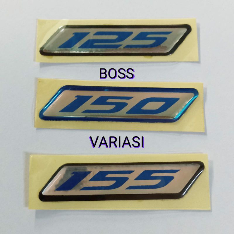 Stiker Emblem 125 Emblem 150 Emblem 155 - BLUE