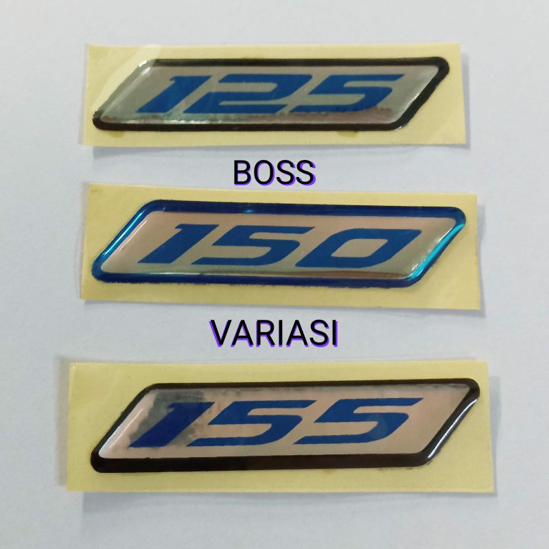 Stiker Emblem 125 Emblem 150 Emblem 155 - BLUE