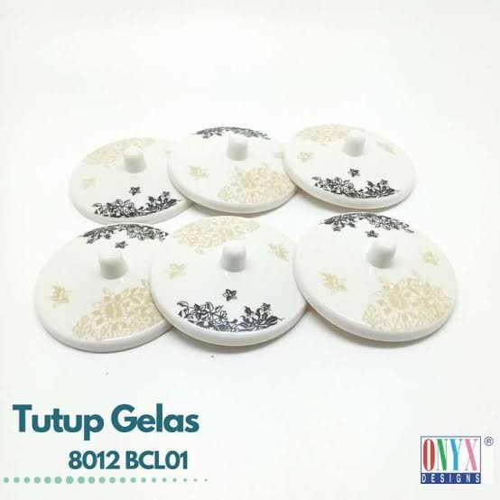 Krzhki | Tutup Gelas Onyx Motif | Tutup Gelas Melamin | Tutup Gelas Mug Cangkir