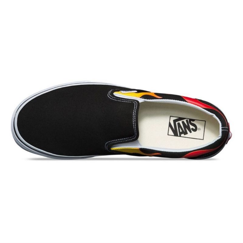 Vans Slip On Flame Pack Black White Original