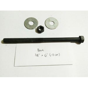 Baut Baja / Baut Mur Ring / Baut Drat Kasar 3/8"x6"