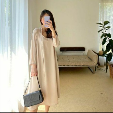 Birthday Sale Claryn the label Valencia set cream clarynthelabel valensia dress lorraine lebaran