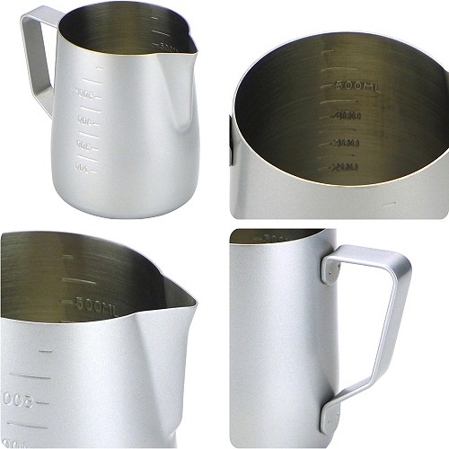 Tiamo Milk Pitcher Red 600ml with Scale (HC7087RD)-2