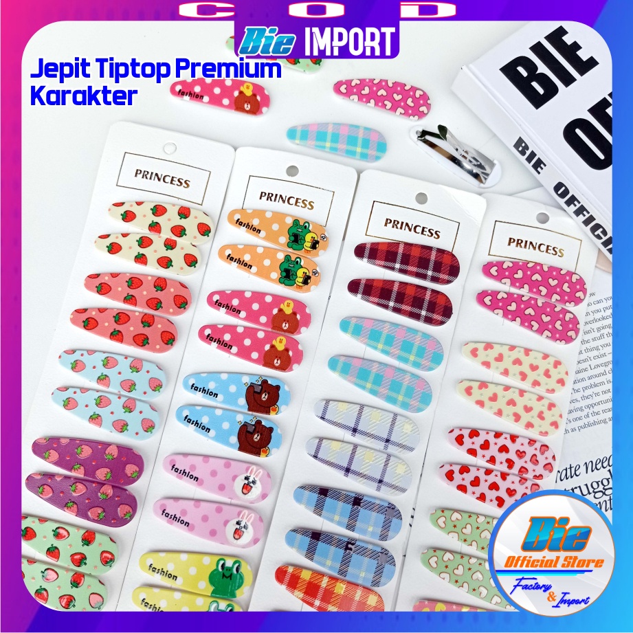 Jepit Tiptop Motif Premium Impor Best Seller