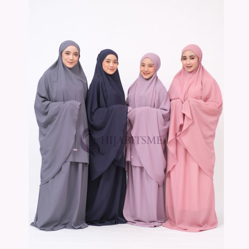 mukena dewasa polos treveling mukena meiza by hijabitsme