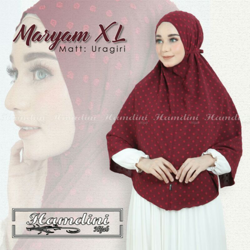SHELOVESHOPP - ORI RUBY JILBAB KHIMAR SN CRINKLE AIRFLOW URAGIRI MOTIF RUBI PREMIUM SHELLA KRINKLE U