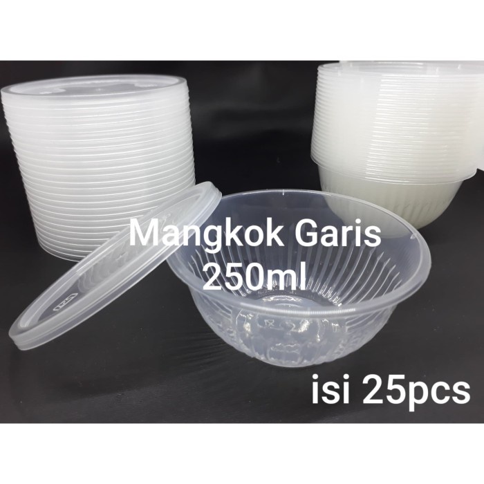 Mangkok Thinwall Bowl Gerigi 250 ml / Thinwall plastik 250 ml