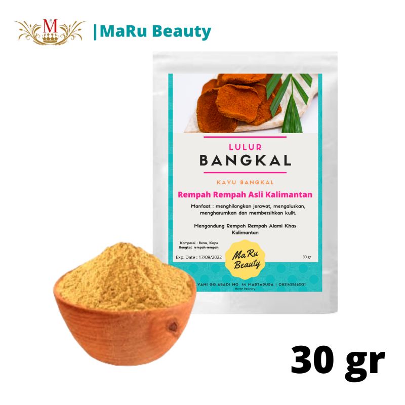 Lulur Bangkal 30 gr Kemasan Ekonomis Kayu Bangkal ASLI Tradisional  Scrub