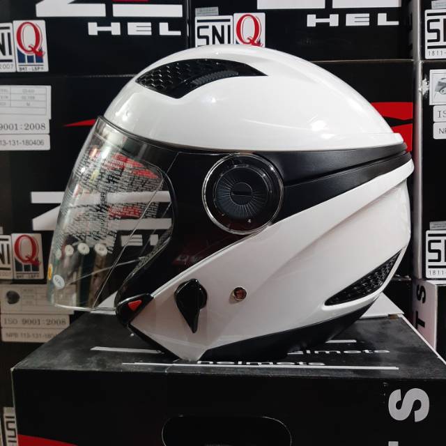 HELM ZEUS 610 POLOS WHITE / ZEUS 610 PUTIH