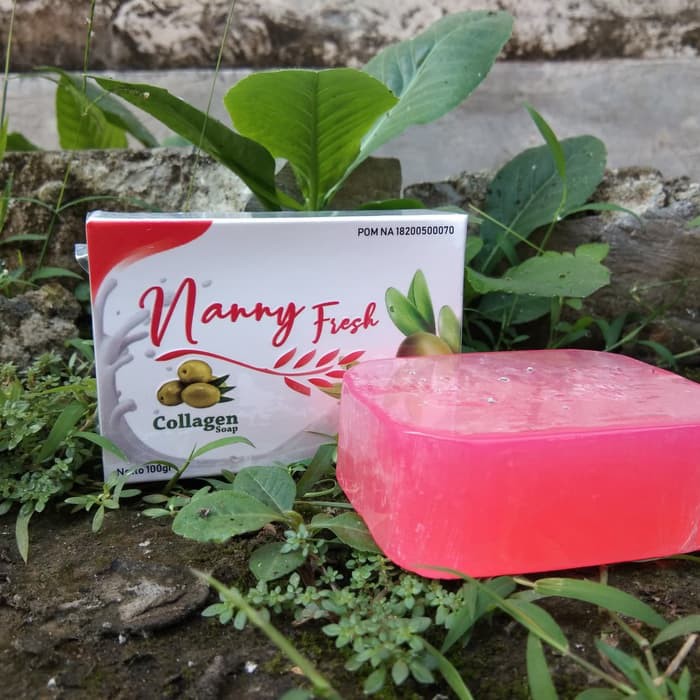 NANNY FRESH SABUN COLLAGEN ORIGINAL BPOM - SABUN BATANG NANNY FRESH PEMUTIH WAJAH DAN BADAN