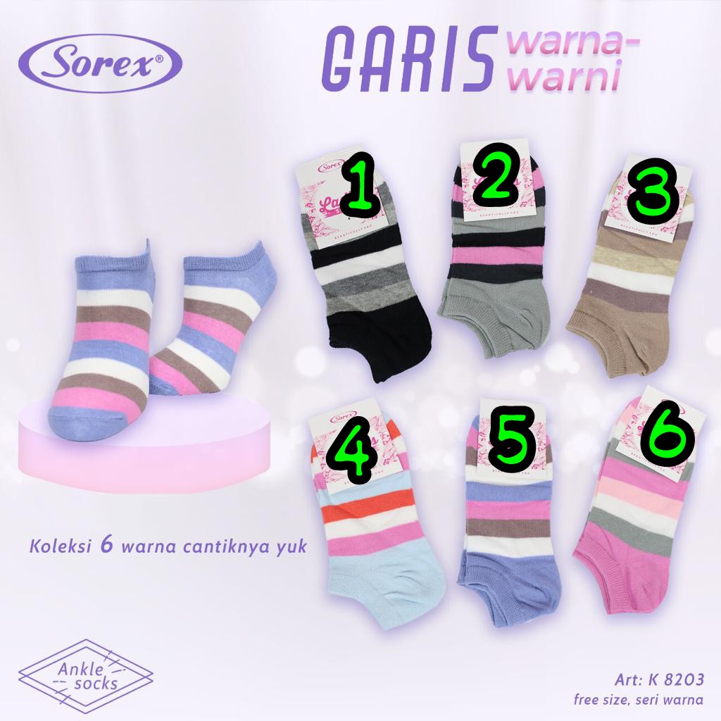 Kaos Kaki Balita Sorex K 8203 / K 5910 Kids Socks Cewek Cowok |tx