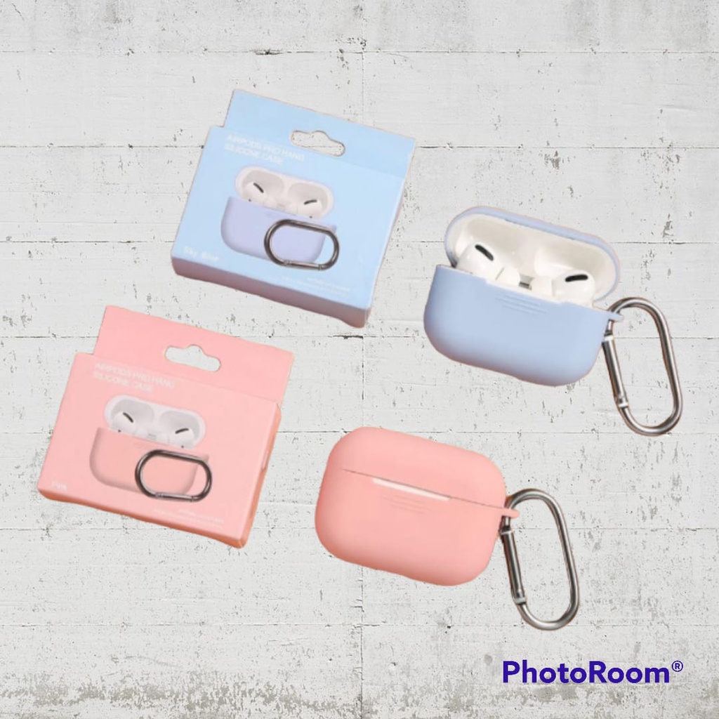 SOFTCASE/AIRPODS PRO HANG SILICONE CASE MACARON