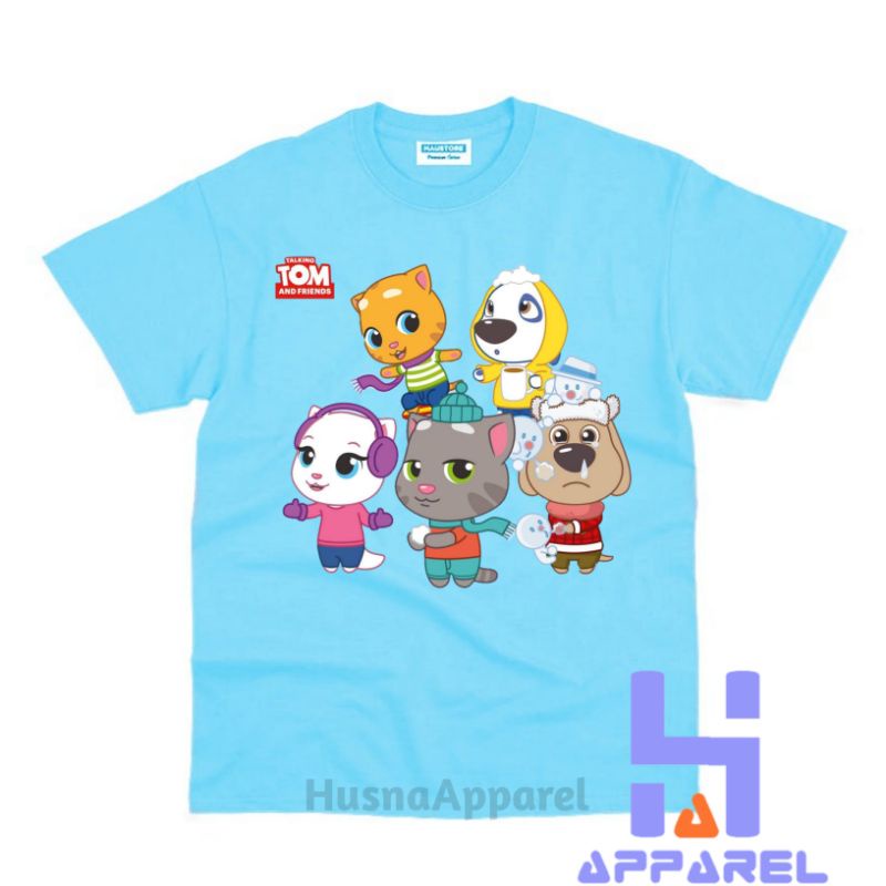 BAJU ANAK KAOS ANAK TALKING TOM AND FRIENDS