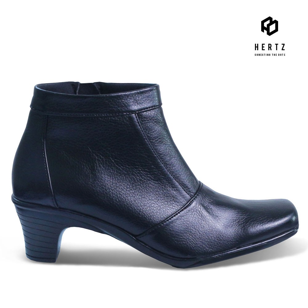 Sepatu Boot Formal Wanita H 2134 Sepatu Pantofel Cewek Boot pakai hak tanpa tali Harga Murah