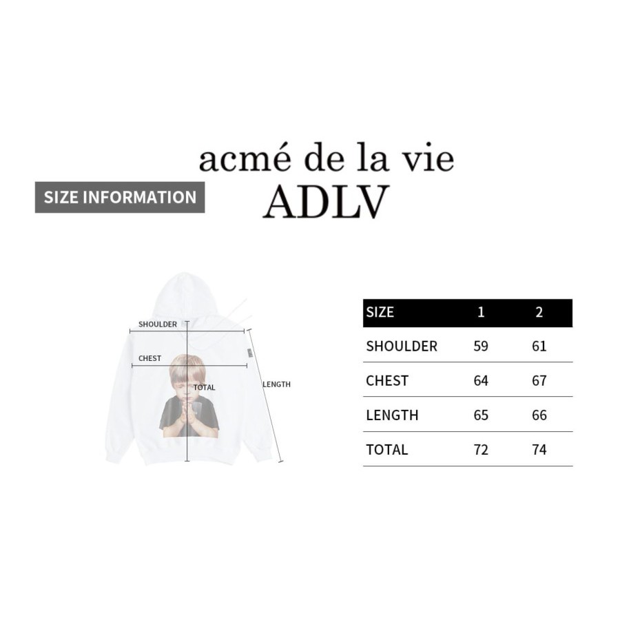 ADLV Baby Face Rabbit Hoodie Black 100% Authentic