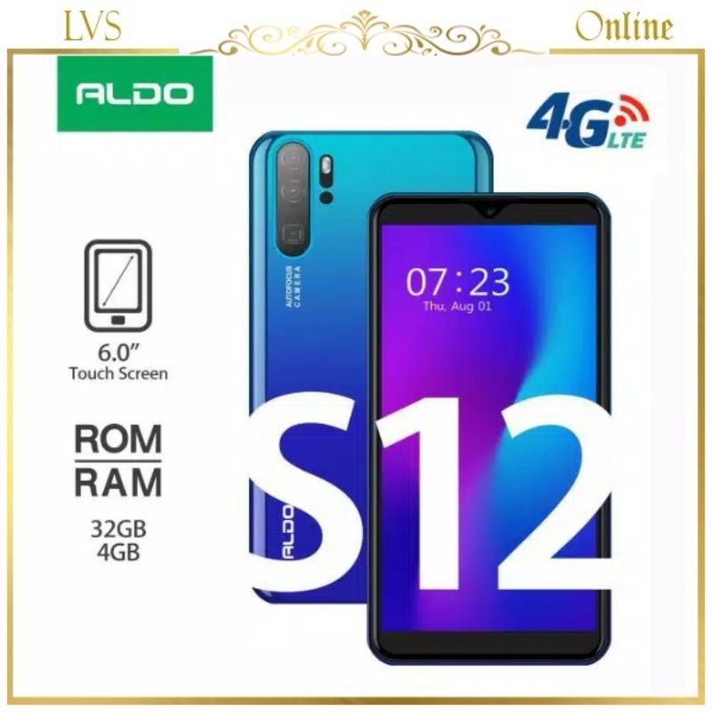 Aldo S12 4G lte ram 4GB rom 32GB