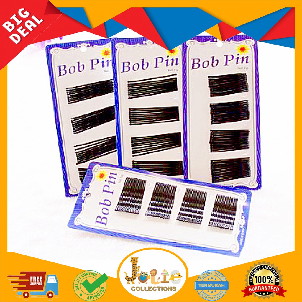 JOLIECOLLECTIONS JEPIT RAMBUT  ANAK  HITAM  KLASIK BOB PIN 