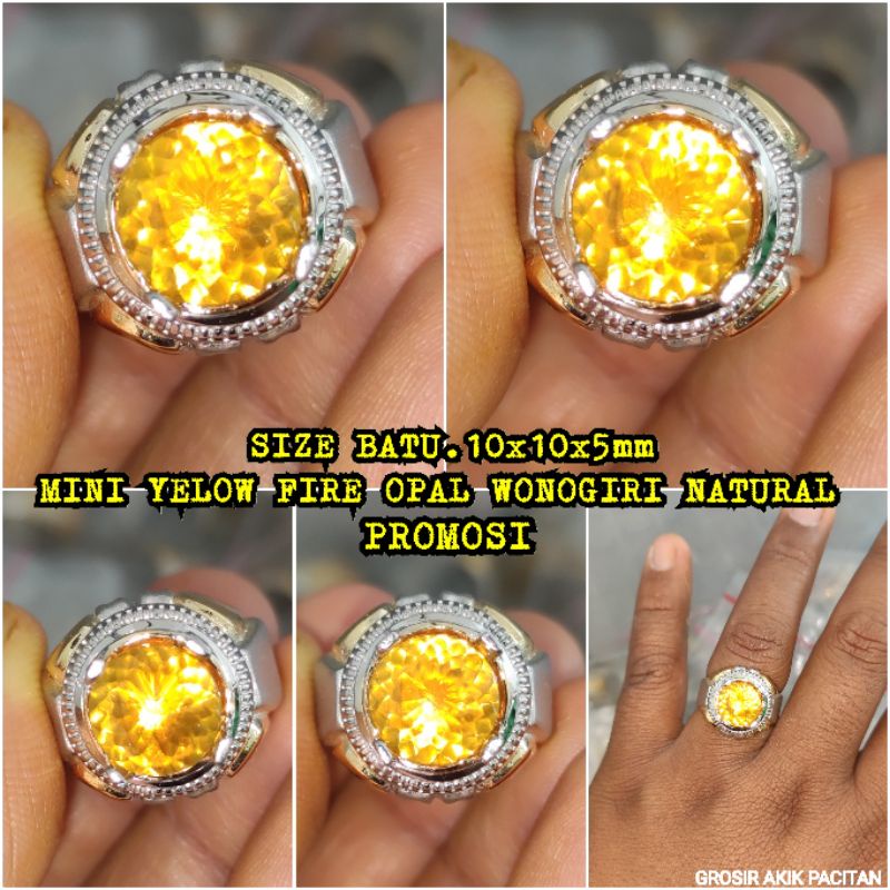 TERMURAH MINI YELOW FIRE OPAL WONOGIRI NATURAL