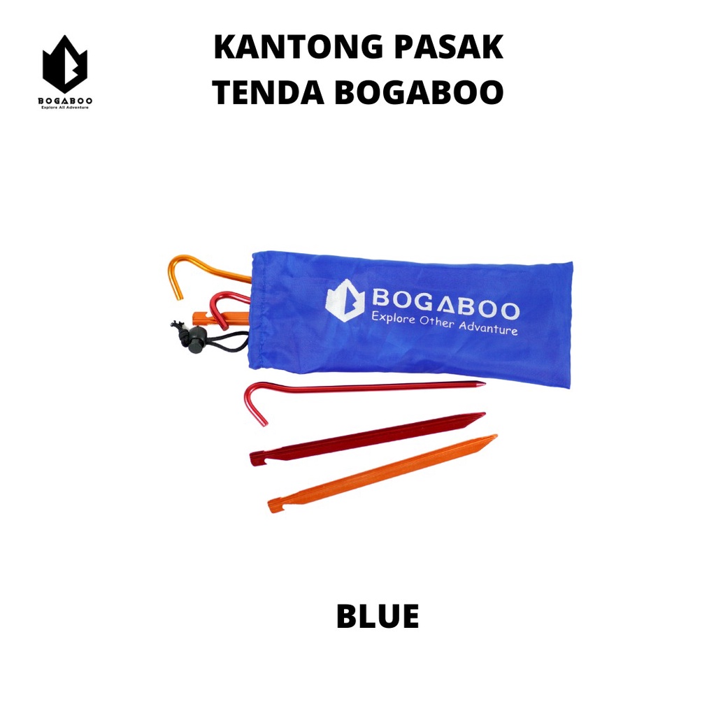 Tempat Pasak Tenda Bogaboo - Sarung Pasak - Wadah Pasak - Kantong Pouch Pasak -  Kantong Pasak