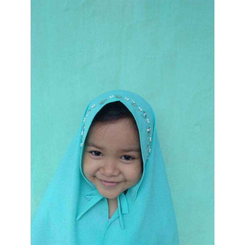 Hijab Anak Pashmina Payet Mutiara Diamond Stretch