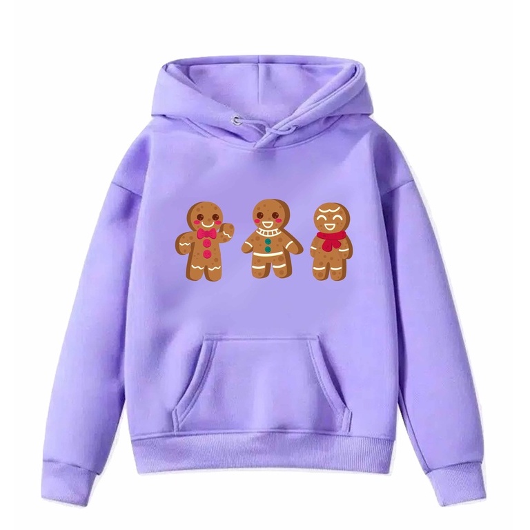 Hoodie Gingerbread Sweater Pakaian Anak M - XXL