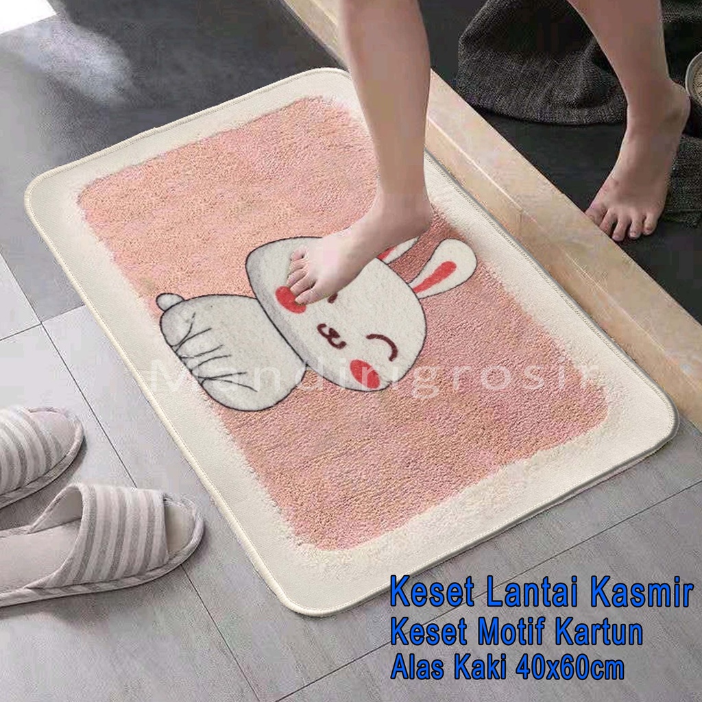 Keset Lantai Kasmir *Keset * Keset Motif Kartun * Uk.40x60cm