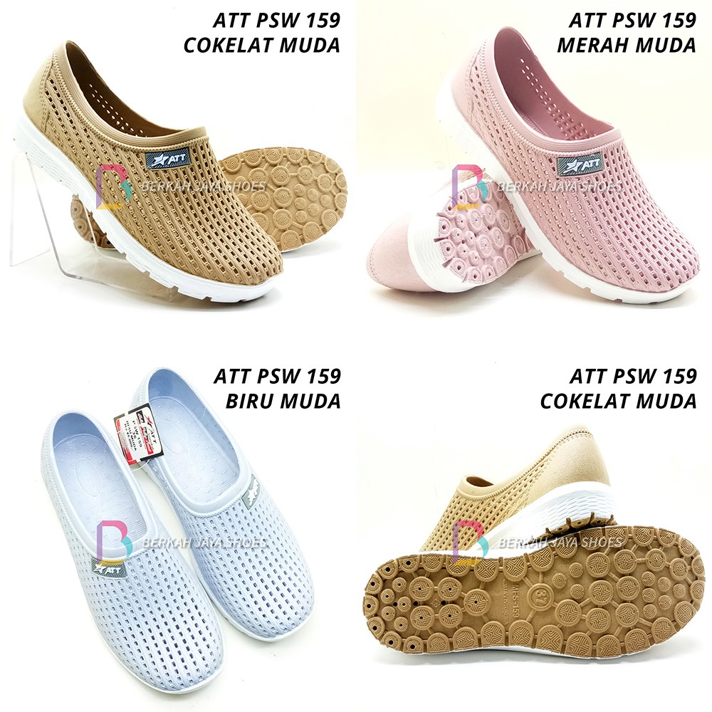 Sepatu Wanita - Sepatu Karet Wanita - Sepatu Slip On Karet Wanita ATT PSW 159 - Anti Air &amp; Anti Slip