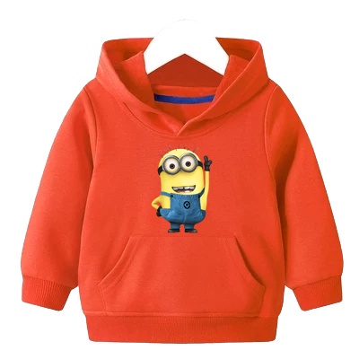 Sweater Anak Minion Hoodie Anak Fleece Usia 2 - 6 tahun