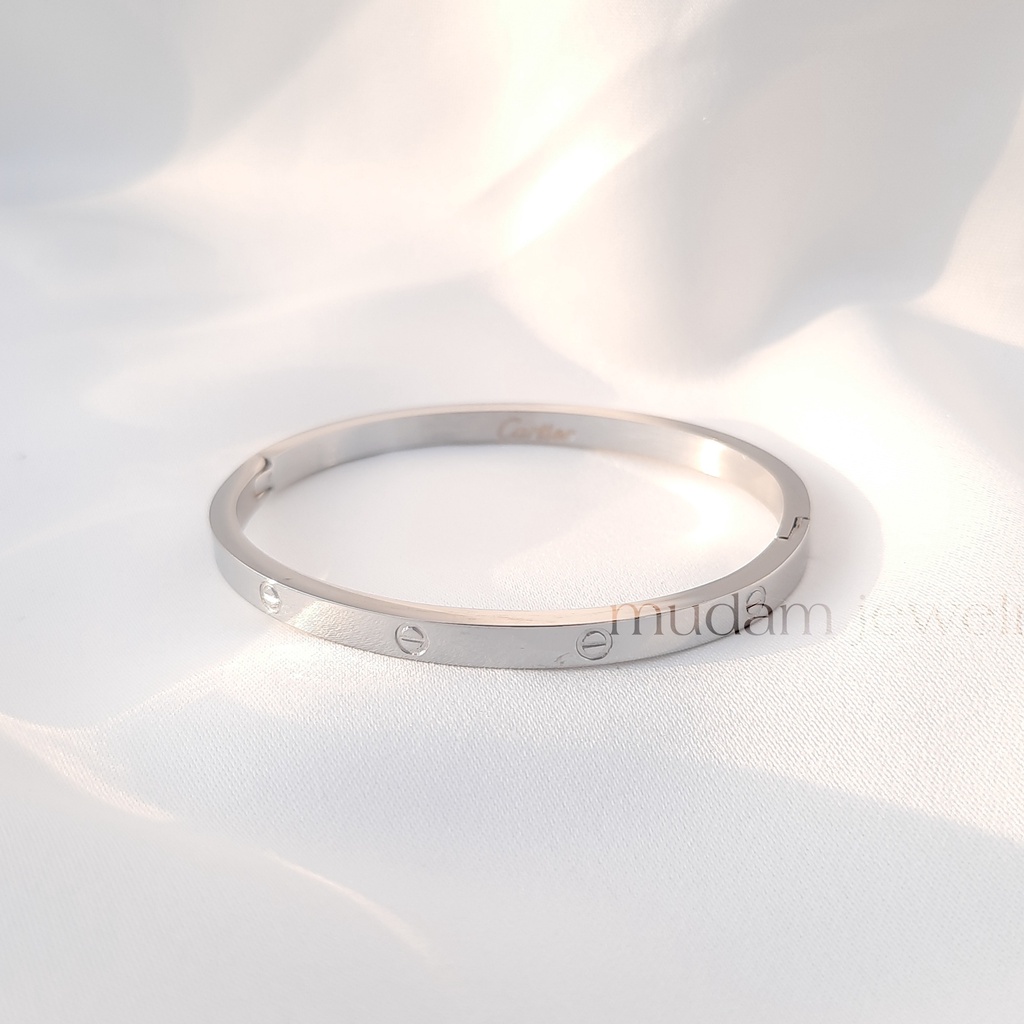 Gelang Bangle Titanium Untuk Anak-Anak Tersedia Warna Rose Gold, Gold dan Silver