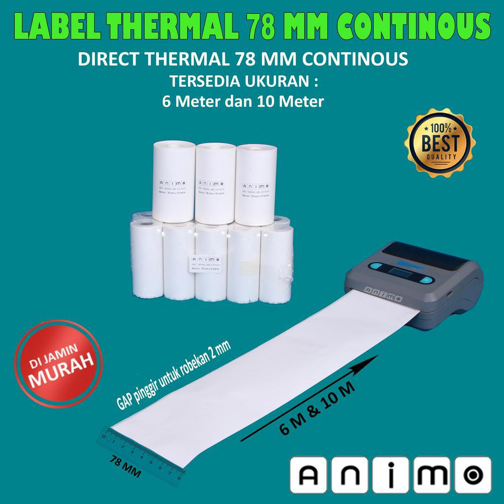 

LABEL THERMAL - STIKER THERMAL CONTINUOUS 78 X 6 METER