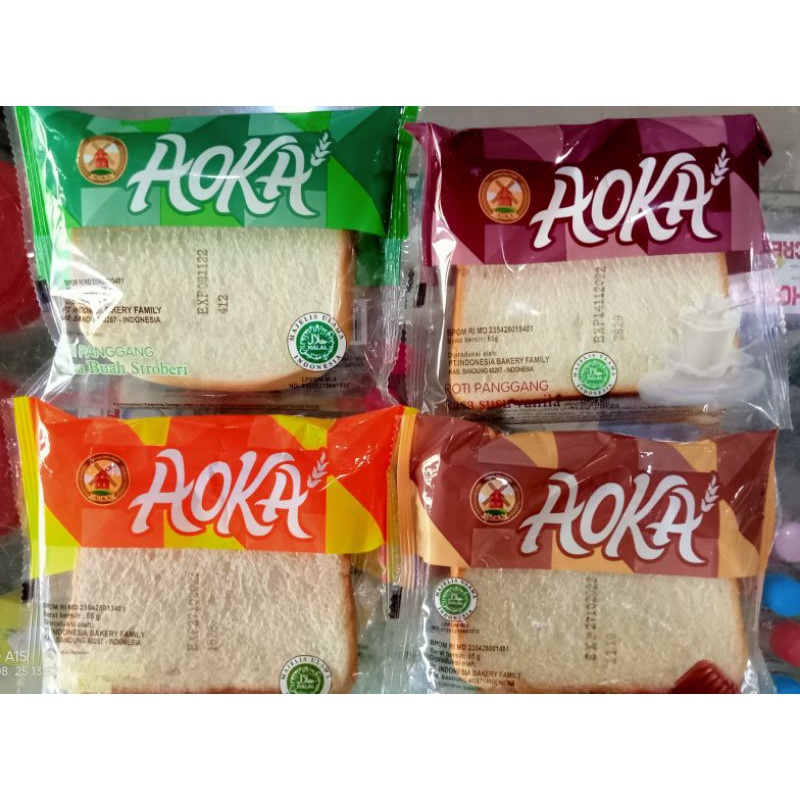 

AOKA Roti Panggang Rasa Stroberi Susu Keju Coklat 65 gram