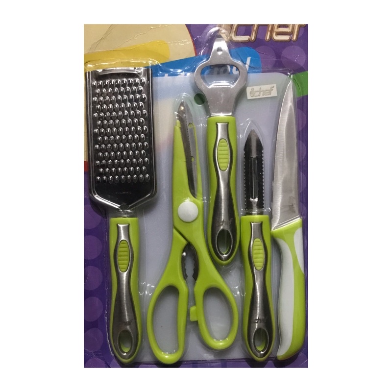 ICHEF KNIFE | SET PISAU 6 IN 1
