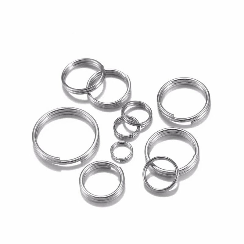 20pcs Ring Split Swivel Konektor Umpan Pancing