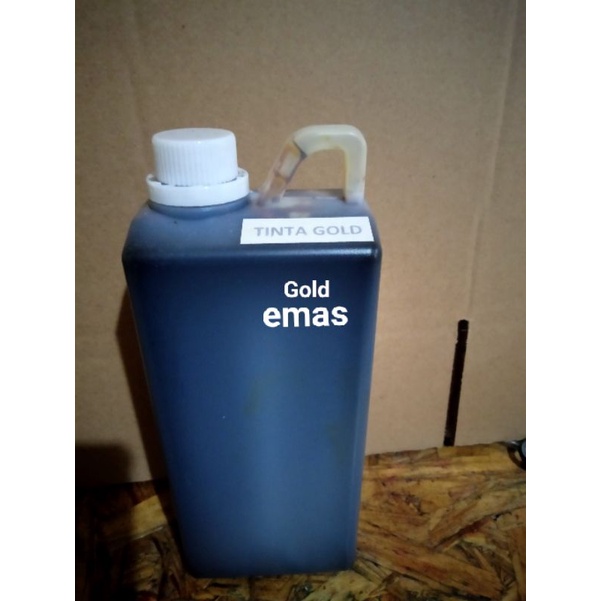 

Tinta stempel warna flash otomatis 1 liter GOLD/EMAS