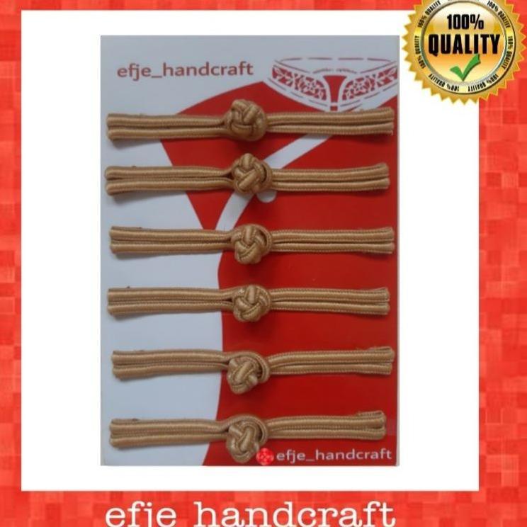 [KODE PRODUK KMGJV9035] Kancing Shanghai/ Cheongsam EFJE K001- MOCCA