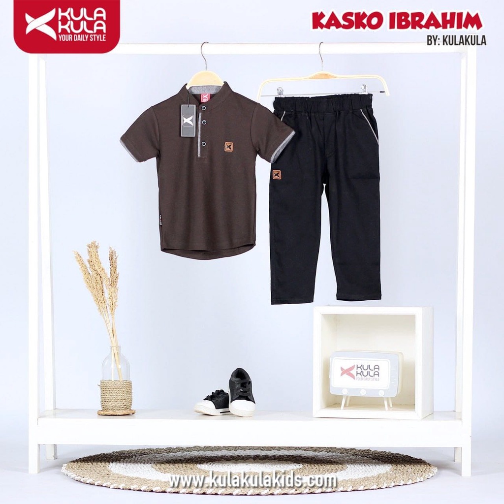 Setelan Kaos koko Kasko Ibrahim ( Celana + Baju ) by kula kula | DUO KRUCILS