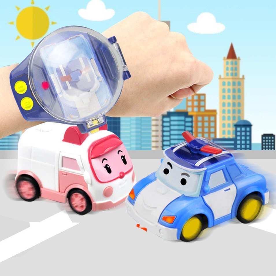 【BT】 Mainan Figure Robocar Poli Mainan Mobil Dengan Remote