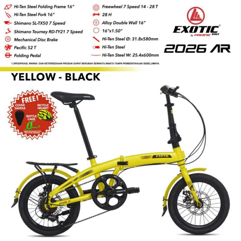 Sepeda Lipat 16" Exotic 2026 AR