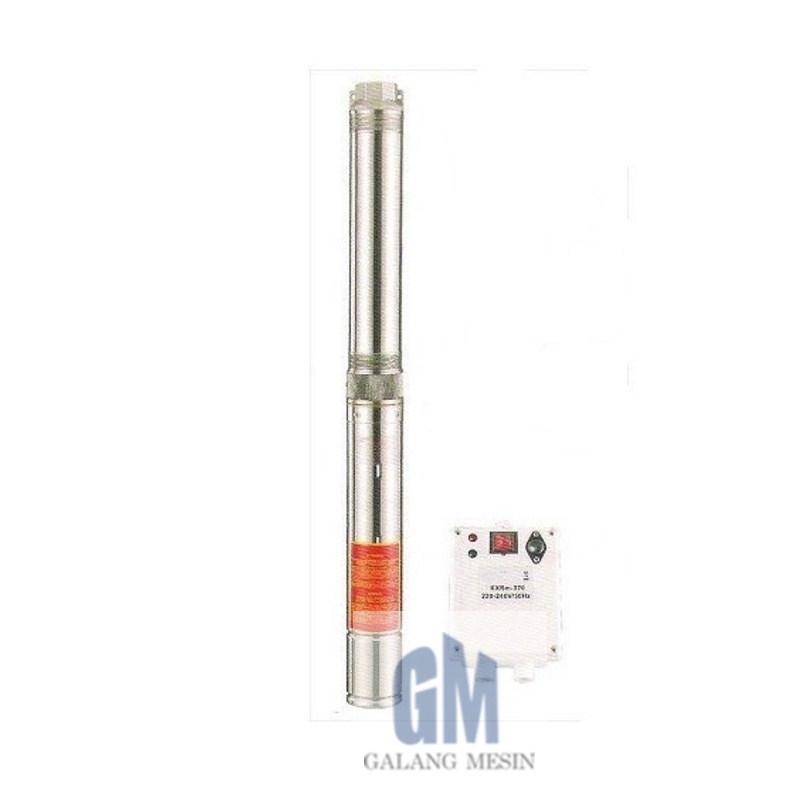 Pompa Air Satelit Celup Submersible Pump FIRMAN 3" 1,5 HP Plastik + Control Box + Kabel 70 m lengkap