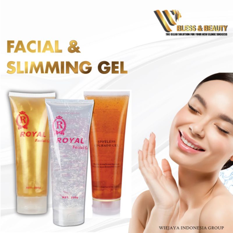 Gel Royal Facial Gold White Slimming Alat Hifu IPL RF Lifting Whitening