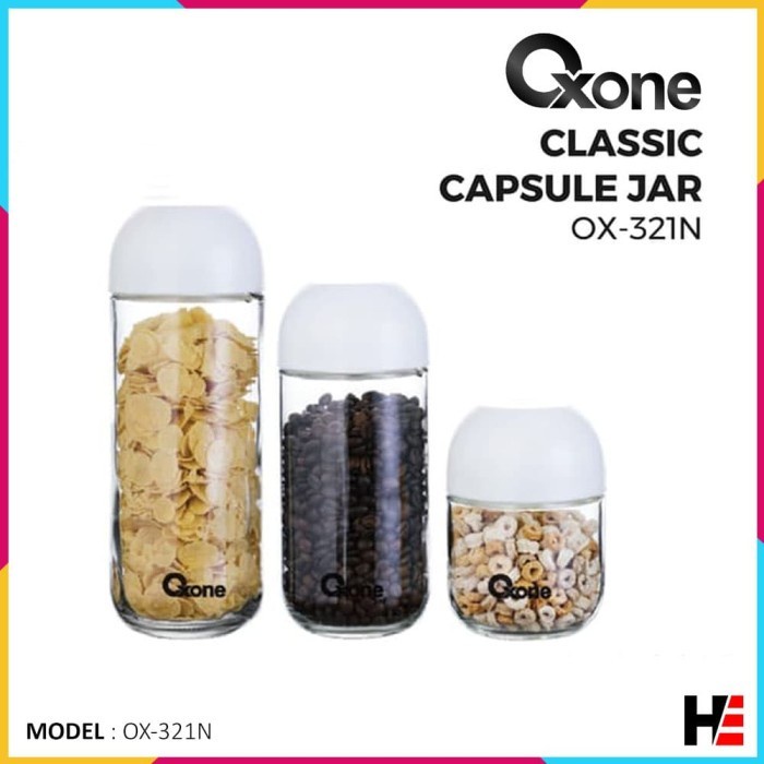 Toples Oxone Ox-321N Classic Capsule Jar High Quality [ORIGINAL]