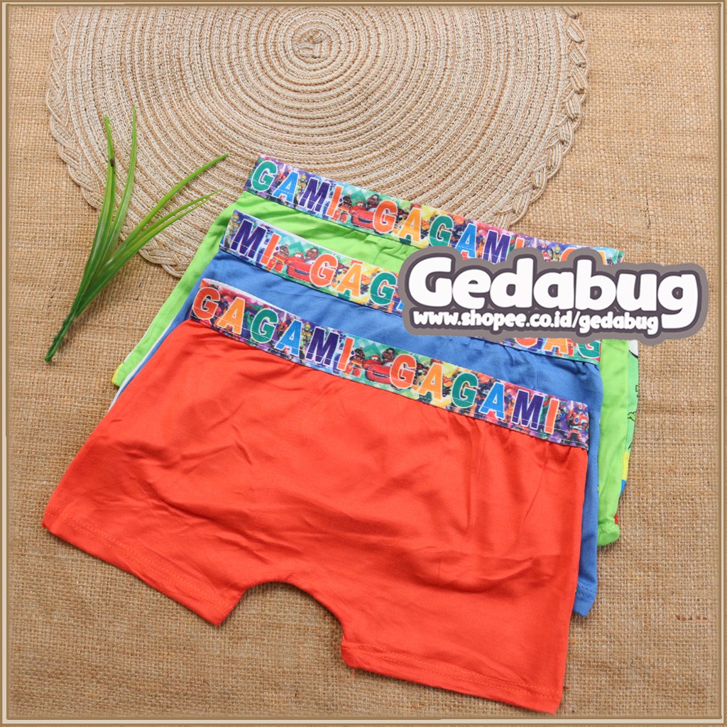 6 Pcs - Boxer Anak Laki Laki GAGAMI 1018 Boys / Boxer Anak Renang &amp; Bermain | Gedabug