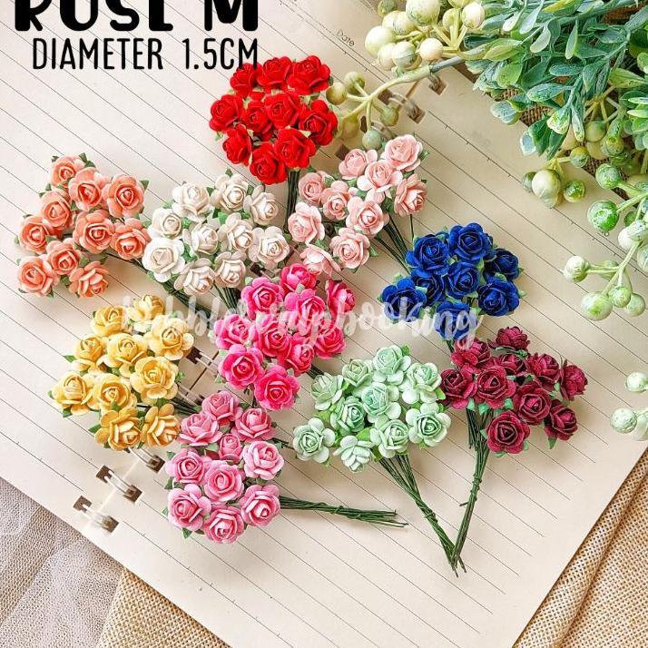 

Import Terlaris bunga kertas bahan scrapbook mahar craft 