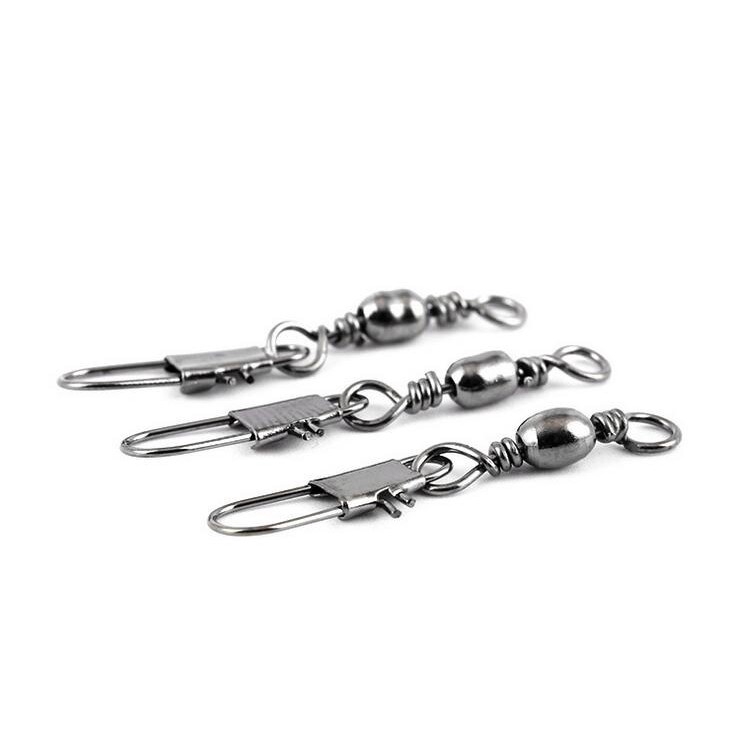 30pcs Ring Konektor Benang Pancing Bahan Stainless Steel