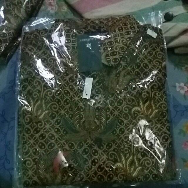 Kemeja Batik Pria Slim Fit Hem Batik Pria Slimfit Luigibatani Elegan Cbl1059
