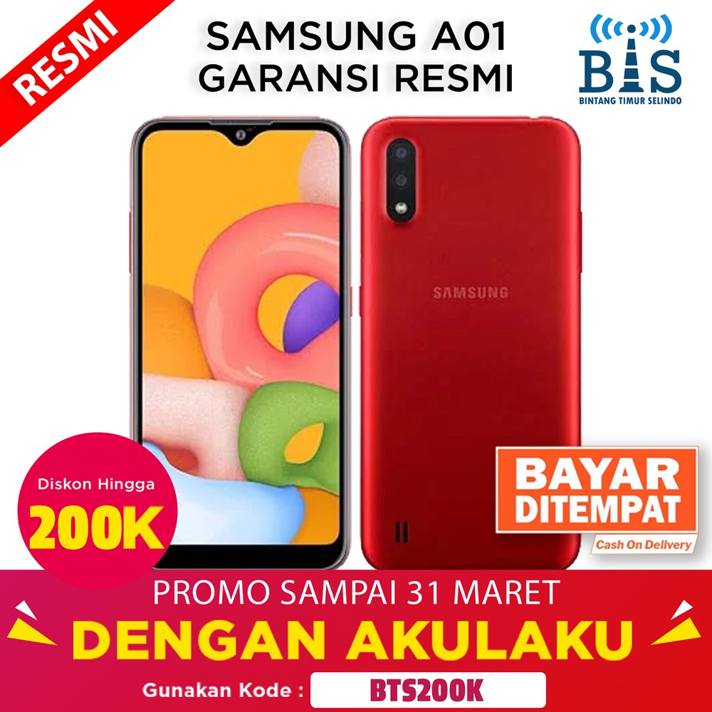 SAMSUNG GALAXY A01 2/16 GB GARANSI RESMI 1 TAHUN | Shopee