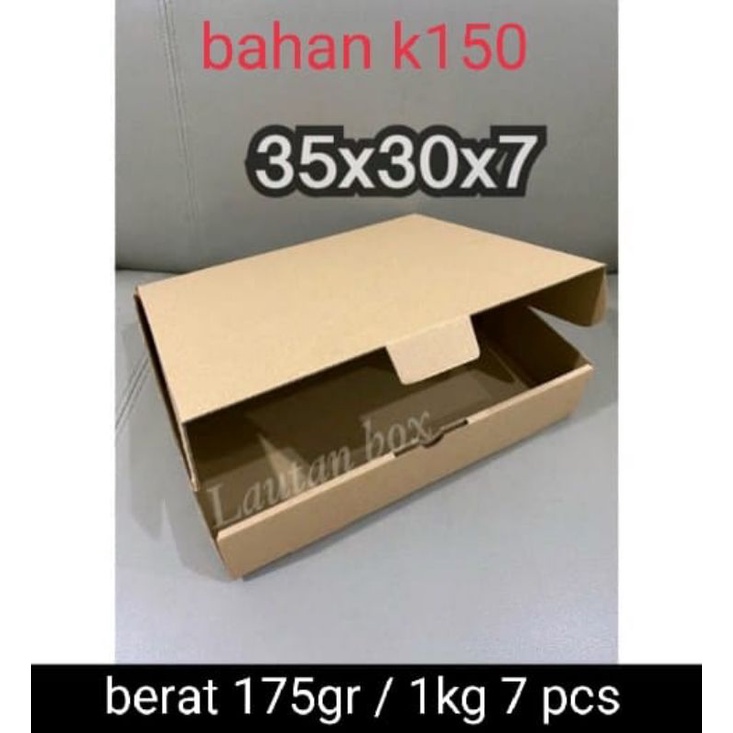 

dus 35x30x7 die cut box pizza baju hijab frame murah