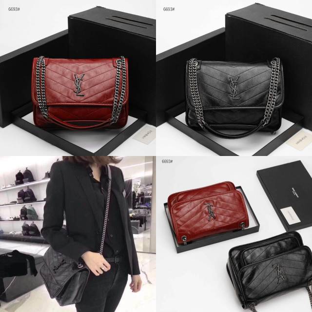 Tas YSl Niki Medium 6693 Semi Premium 27cm, Kualitas Terjamin/ with box