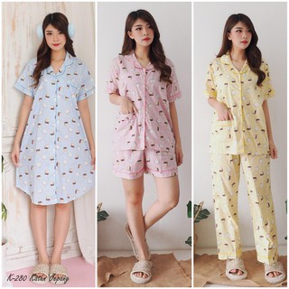  Baju Tidur GREET  Model K 280 H Kerah Size M Shopee 