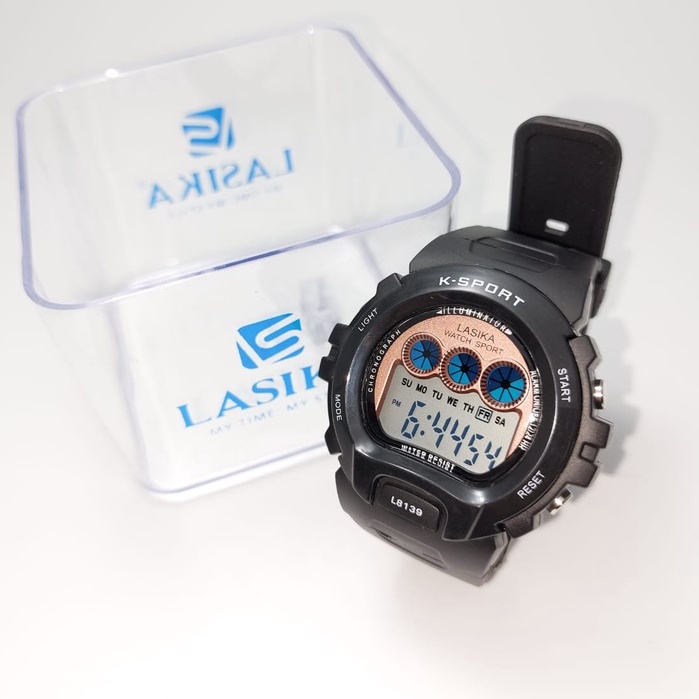 TERMURAH !! Jam Tangan Digital Lasika Type 8139 UNISEX Water Resist Free Box